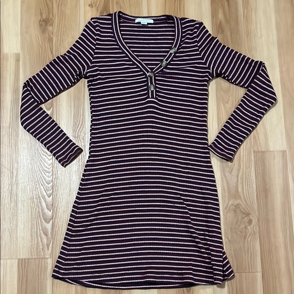 Striped Long Sleeve Fall Dress 🍂 - Picture 1 of 4